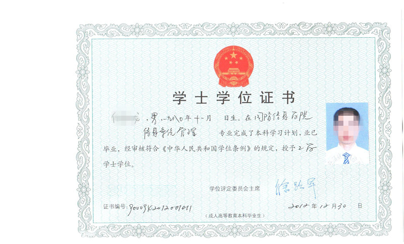 学位证书身活动